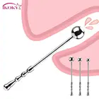 Анальная пробка SML, для расширения ануса, товары для взрослых, металлическая Анальная пробка из нержавеющей стали, анальные шарики, Стимуляция простаты интимные игрушки для женщин