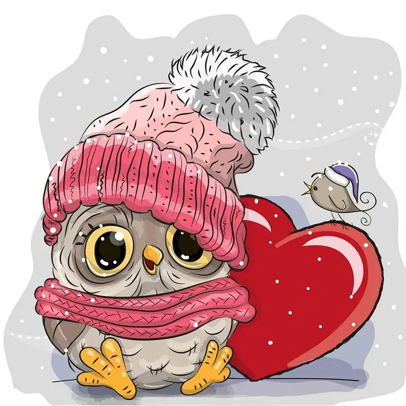 Веселые рождественские штампы милые Мультяшные совы металлические Вырубные