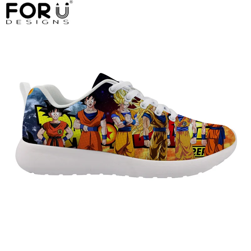 HMA661Z42 FORUDESIGNS/повседневная мужская обувь; Лидер продаж; аниме Dragon Ball Z; Супер Кроссовки для мальчиков-подростков; классические дышащие туфли на плоской подошве со шнуровкой; Zapatos - Цвет: HMA661Z42