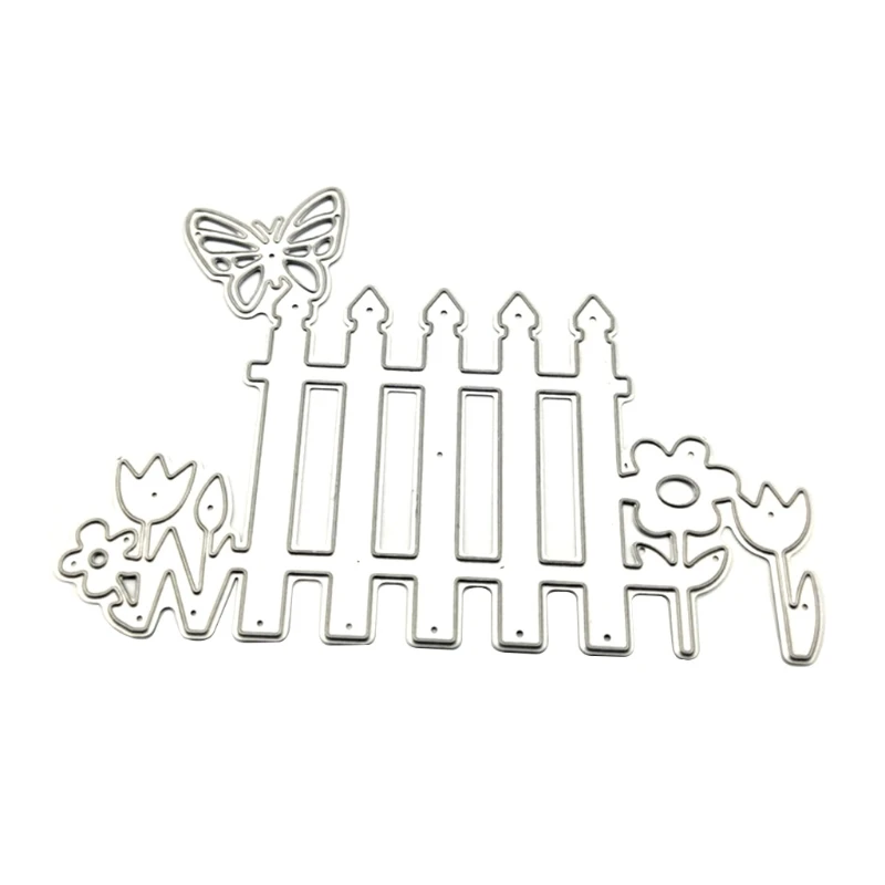 

Butterfly Fence Metal Cutting Dies Stencil DIY Scrapbooking Album Paper Card Template Mold Embossing Decoration