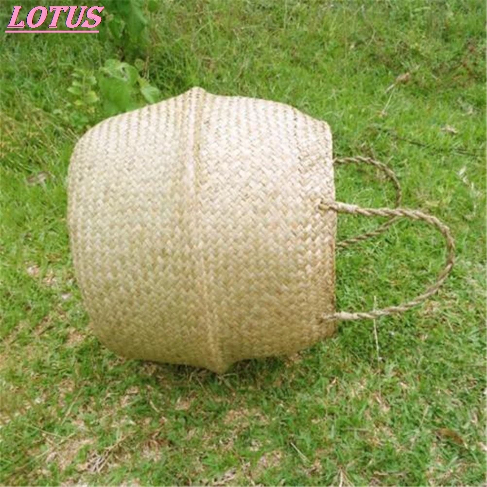 Бамбуковая корзина для хранения ручной работы Скандинавская складная белья