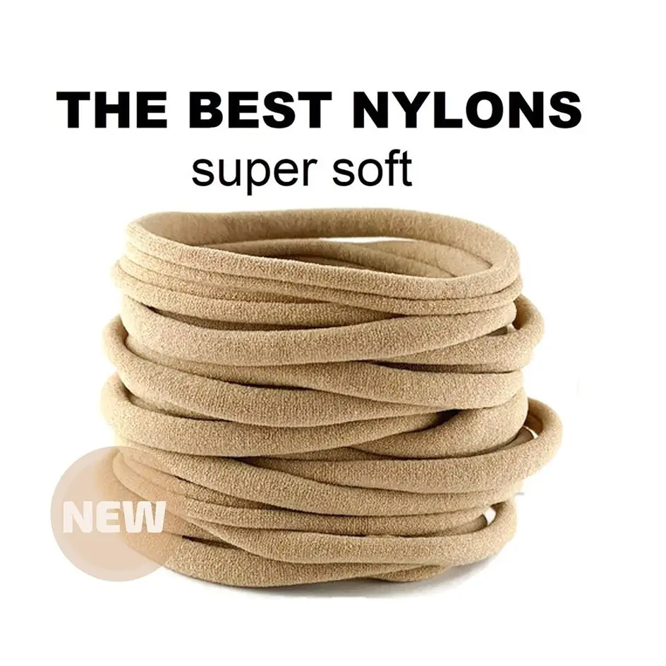 

100 шт., Детские нейлоновые повязки на голову