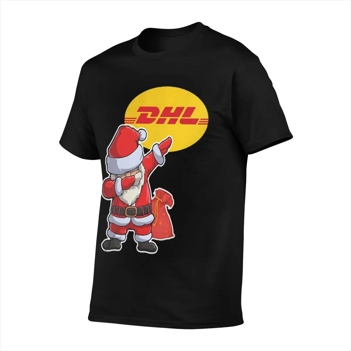 Мужская футболка дэббинг Санта Клаус Dhl рождественское аниме оверсайз с дьяволом
