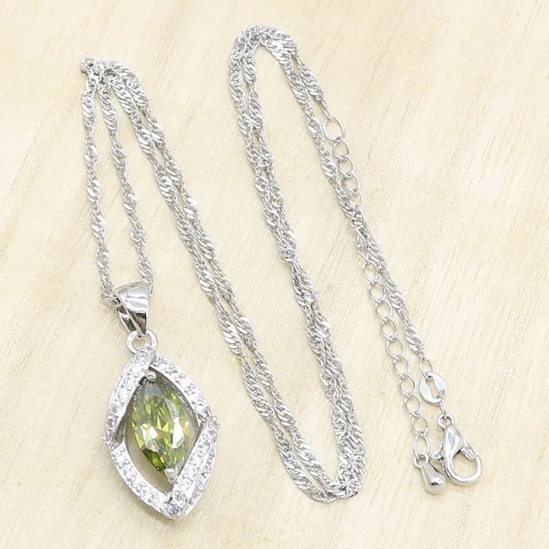 Женская подвеска ожерелье серебряного цвета с искусственными камнями|Подвески| |