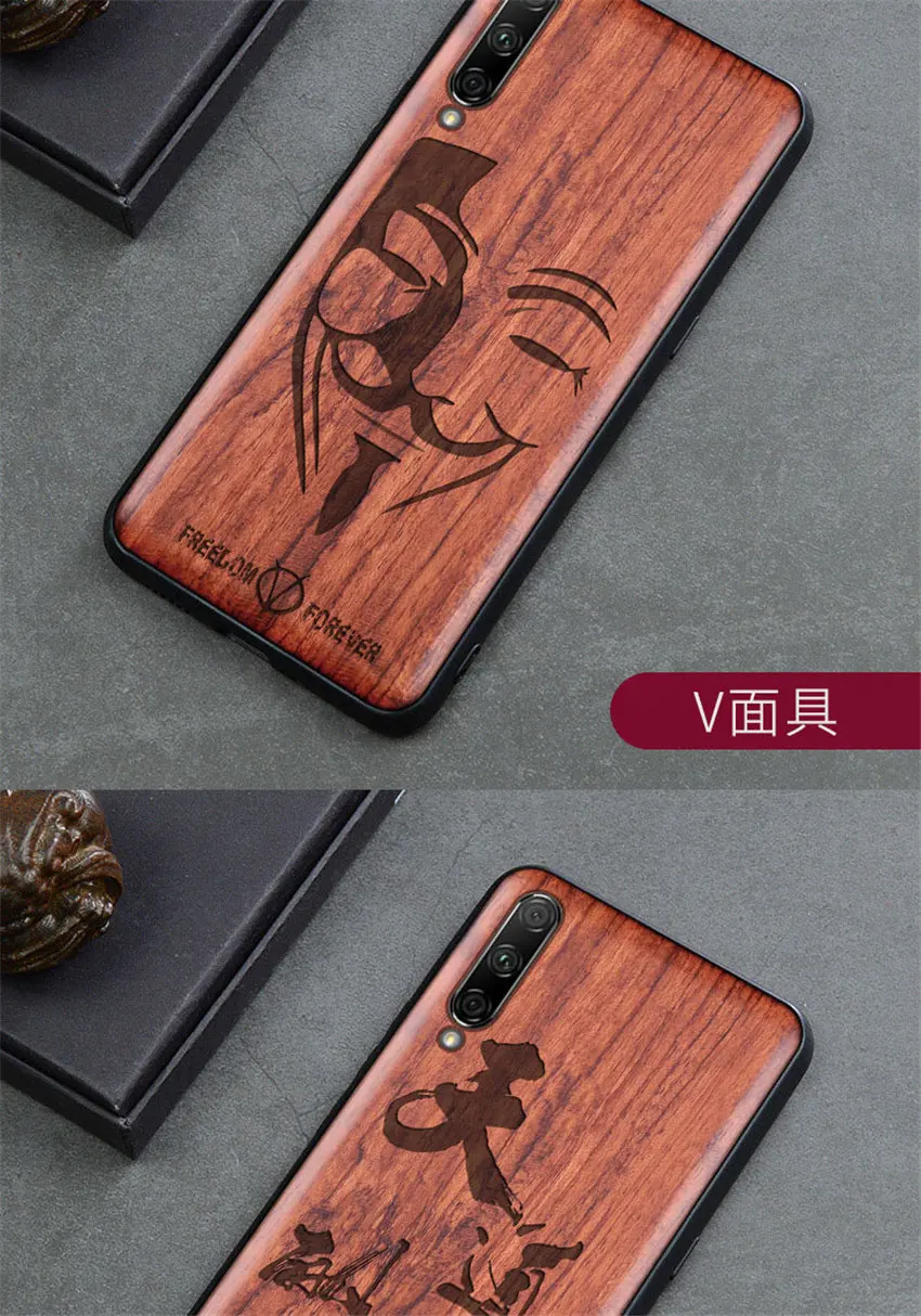 Чехол для Honor 9x, Деревянный чехол, чехол для Honor 9x Pro, розовое дерево, ТПУ, ударопрочный чехол для телефона, чехол для huawei Honor 9x