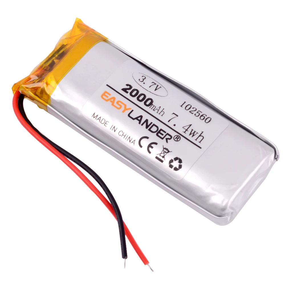 3 7 V 2000mAh 102560 литиевая полимерная аккумуляторная батарея Аккумулятор литий ионная