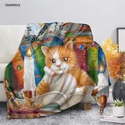 Складное одеяло с кошками Чарльза, для дивана, гостиной, стула, удобное флисовое плюшевое одеяло для взрослых и детей, на заказ