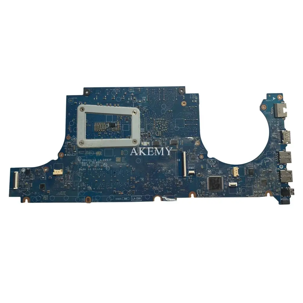 

LA-D993P motherboard For DELL Inspiron 15 7567 motherboard I5-7300HQ GTX1050 4GB BBV00/10 LA-D993P CN-0JG23N Test 100%