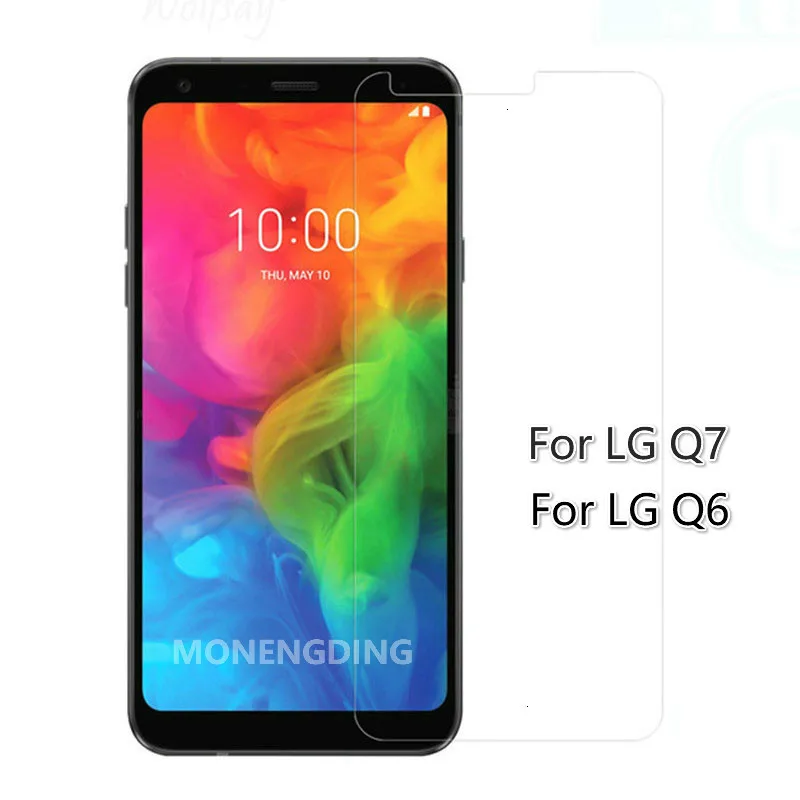 2.5D Закаленное стекло для LG Q7 Q6 защита экрана Alpha двойное Защитное двойная