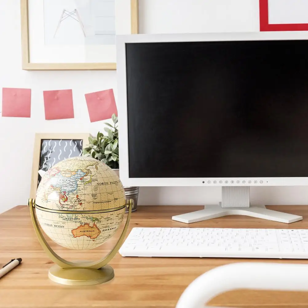 Винтажная мини карта мира с круглыми углами английская версия настольный