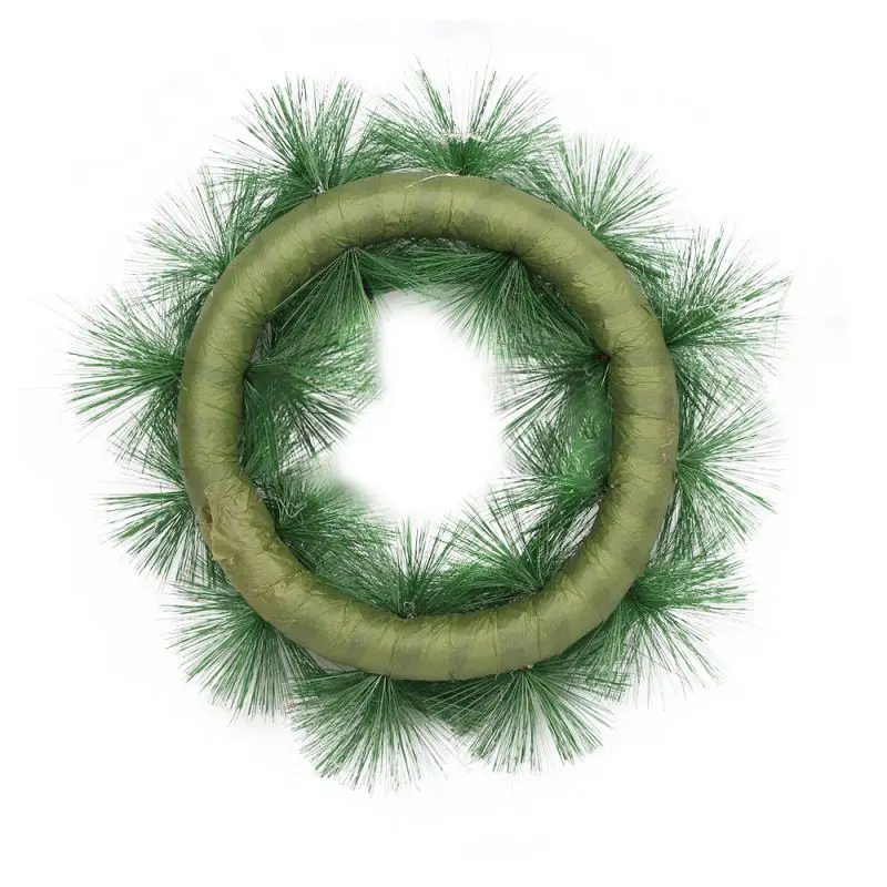 

Artificial Wreath With Bowknot Decorations Xmas-Tree Front Door Hanging Ornaments Christmas Party Decor