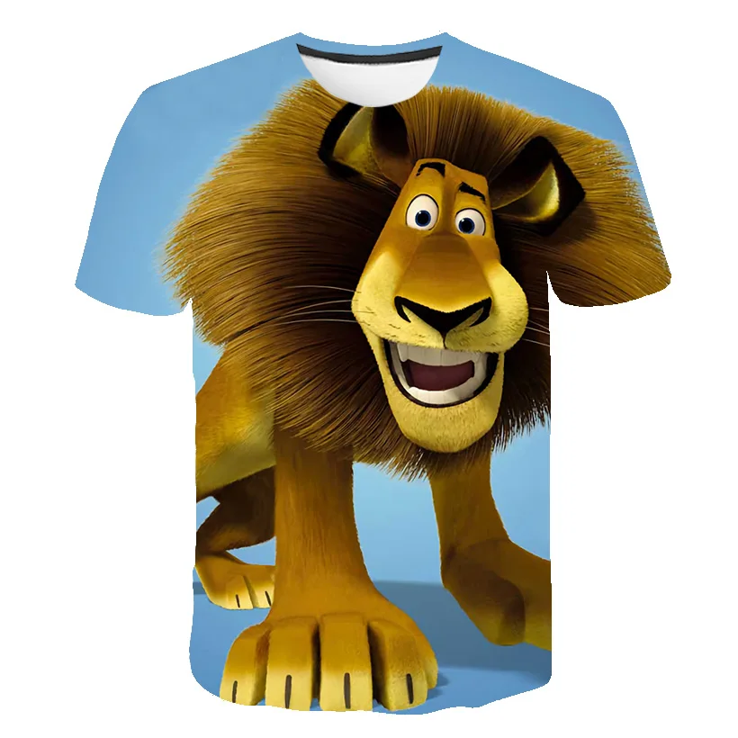 

lion king Kids Print Girls Funny Cartoons Clothes Boys Children Tops Kids Clothes Baby fashion Tshirts Street Oversized Clothing
