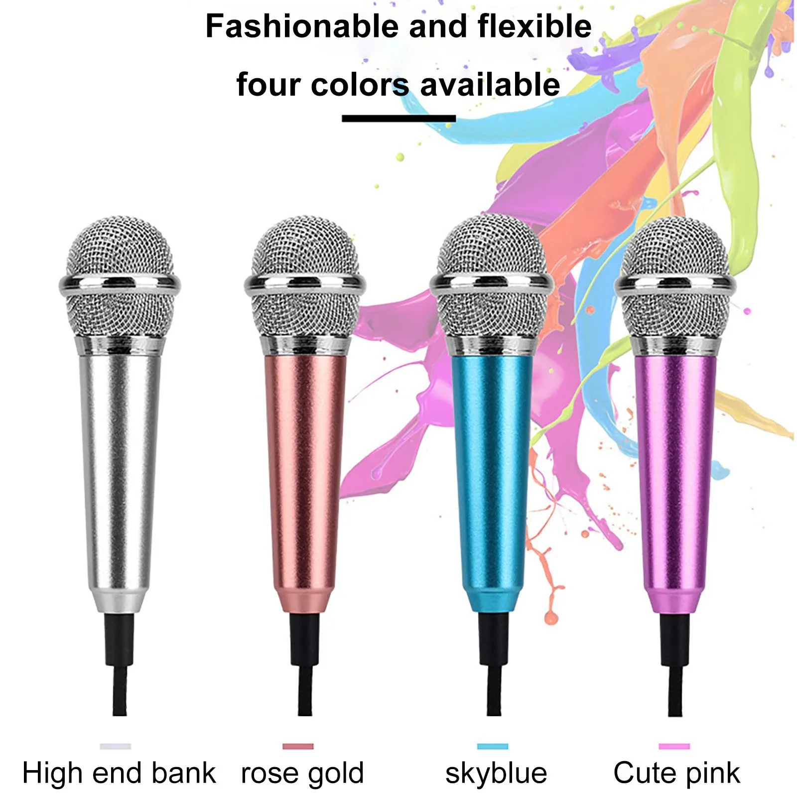 Портативный мини микрофон 3 5 мм стерео Аудио Микрофон для компьютера планшета