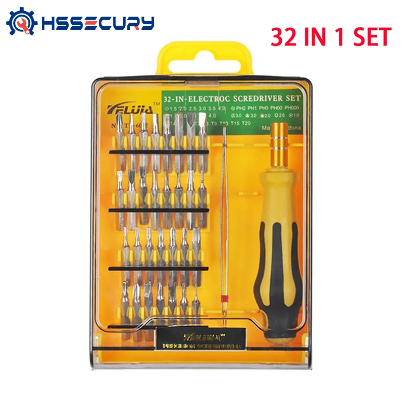 

32 in 1 Screwdriver Set Interchangerable Precision Screwdriver Bits Laptop Cellphone Manual Repair Hand Tools Kit