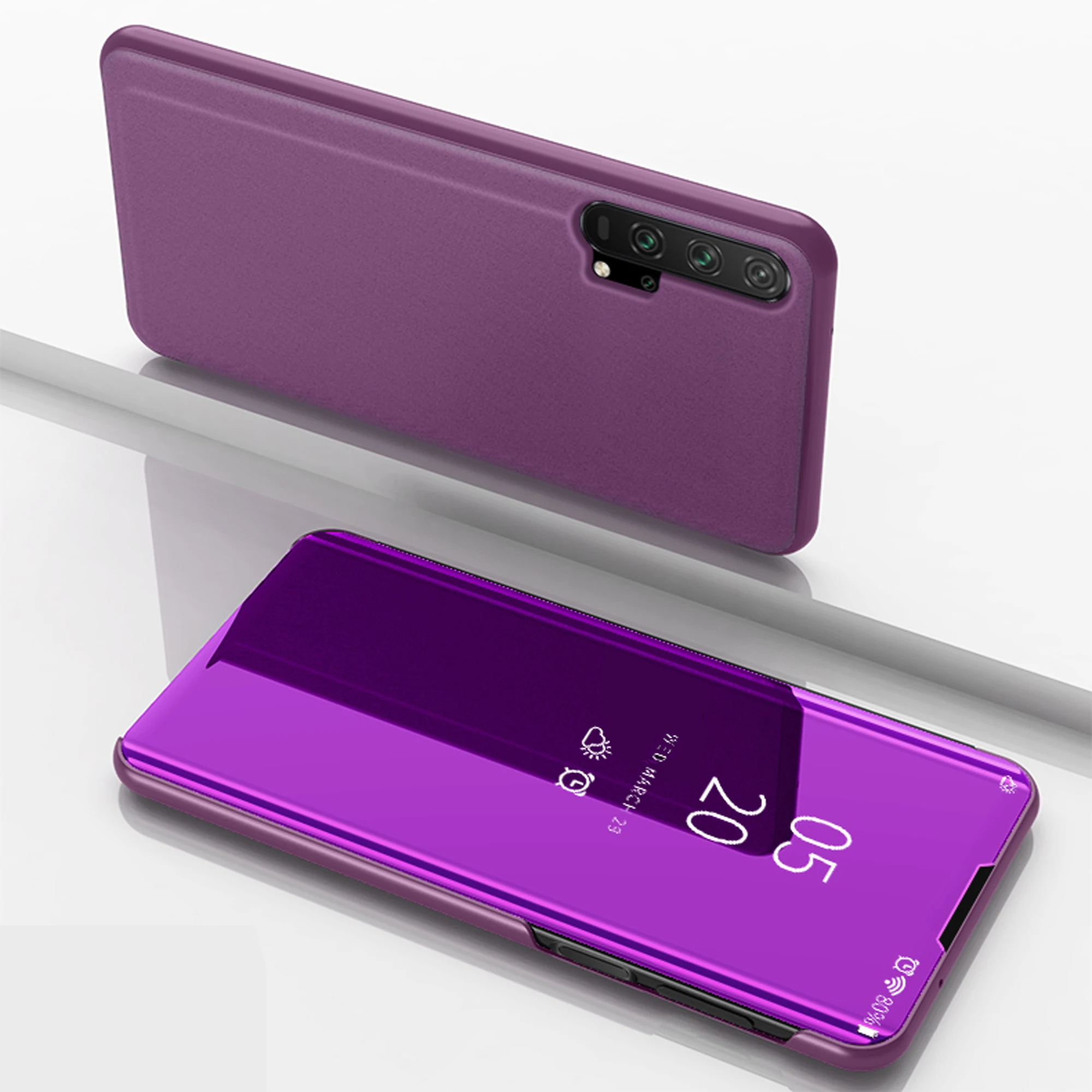 Умный зеркальный флип-чехол для телефона huawei Honor 8X P30 P20 Lite mate 20 10 Pro Note 10 P Smart Z Y5 Y6 Y9 Y7 Prime