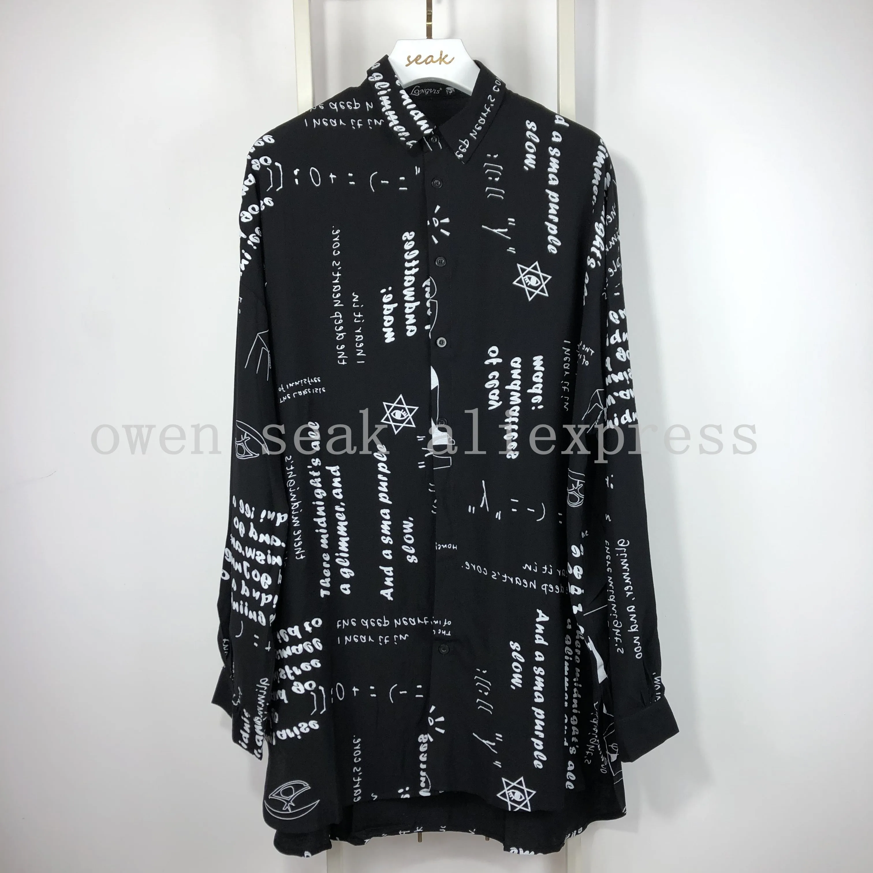 Футболка мужская оверсайз с принтом уличная одежда в стиле хип хоп длинная