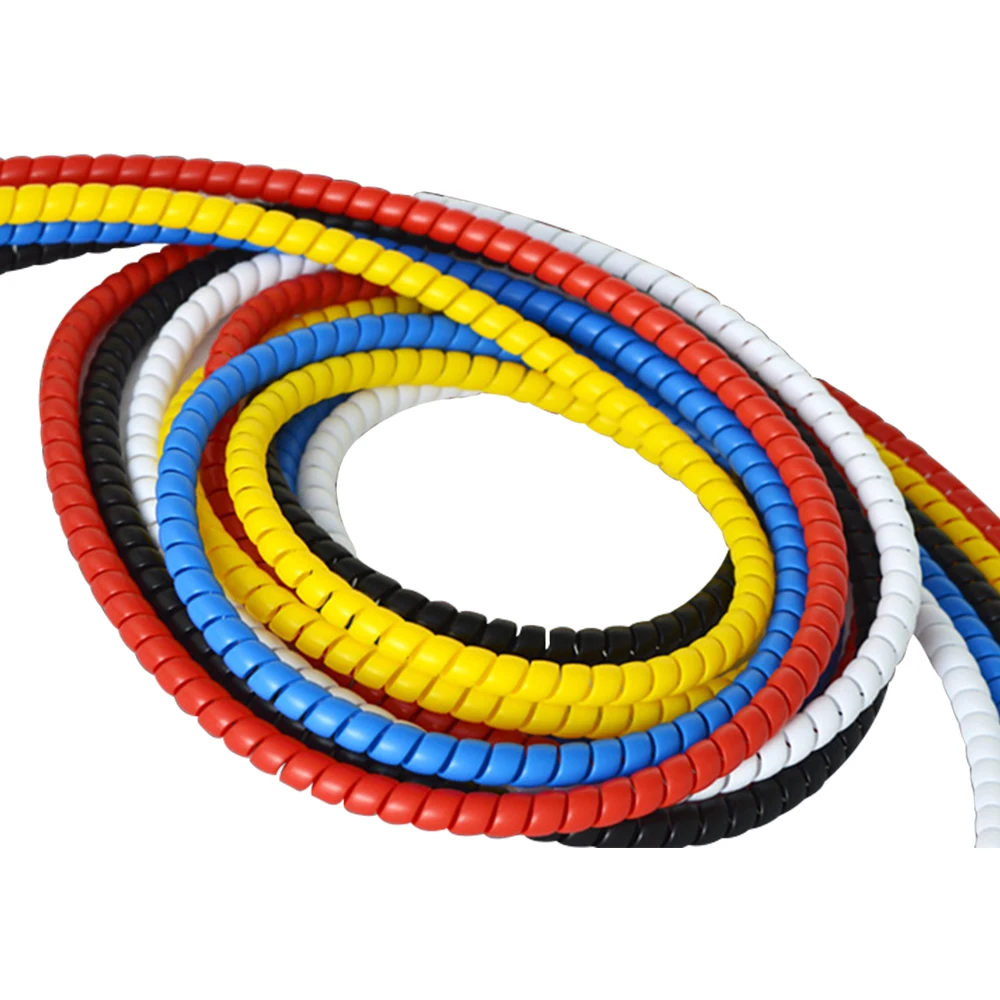 

8mm 3m Line Organizer Pipe Protection Spiral Wrap Winding Pipe Wire Protector Cover Tube Hair Clipper Protector Anti-break Cable