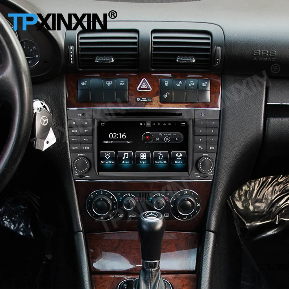 저렴한 Carplay-자동차 라디오 스테레오 스크린 무선 안드로이드 벤츠 CLK W209 GPS 플레이어 오디오 헤드 유닛, 벤츠 CLK W209 2006 2007 2008 2009 2010 2011 2012