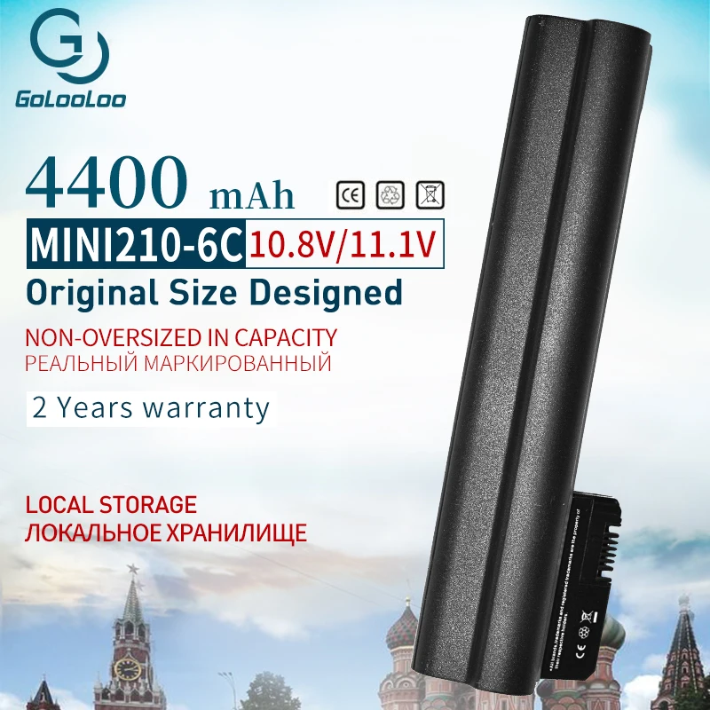 Аккумулятор Golooloo 11 1 В 4400 мАч для ноутбука HP Mini 210 CQ20 590543 001 582213 421 582214 141 590544 001|battery for