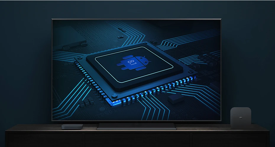 Original Global Xiaomi Mi TV Box S 4K HDR Android 8.1 2G 8G WIFI Google Cast Netflix IPTV Set top Box 4 Media Player