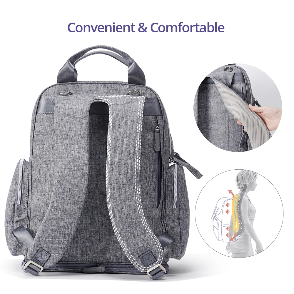 Сумка для подгузников SUNVENO рюкзак мам стильный детской коляски сумки мам|Сумки