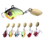 1 шт. с вращающимися металлическими VIB приманки для рыбалки вибрации приманки вращающаяся блесна приспособлений форель зимняя рыболовные жесткие приманки рыболовные снасти Pesca 9 г 16 21 г