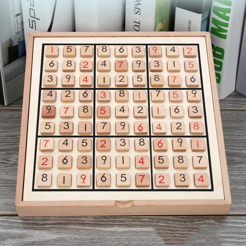 Судоку шахматы с цифрами от 1 до 9 можно положить только один раз в любую линию