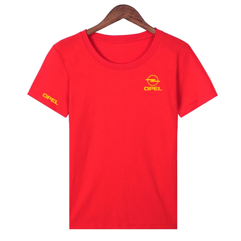 

Short Sleeve T Shirt Men Summer Loose Tshirt Opel Car Logo Fashion Clothes Size S-4XL O NECK Top Hip Hop Punk Tees