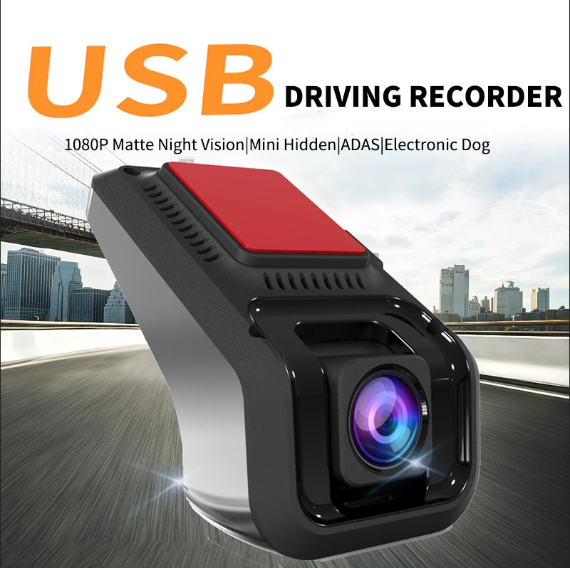 

HD Video Recorder 1080P Dash Cam Hidden Two Camera 140Video DVR HD View Camera Portable Convenient Type Recorder