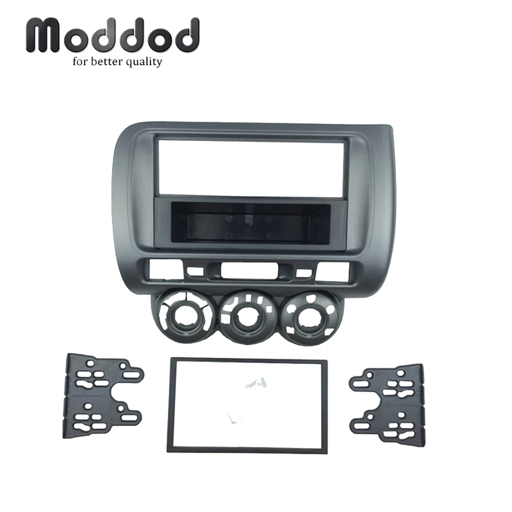 Один/двойной Din Переходная для Honda Jazz Радио DVD стерео CD панель Dash Монтажная Установка отделка фасции комплект рамка