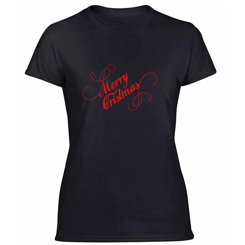 Новое поступление Рождественская Футболка мужская Веселая с круглым вырезом для