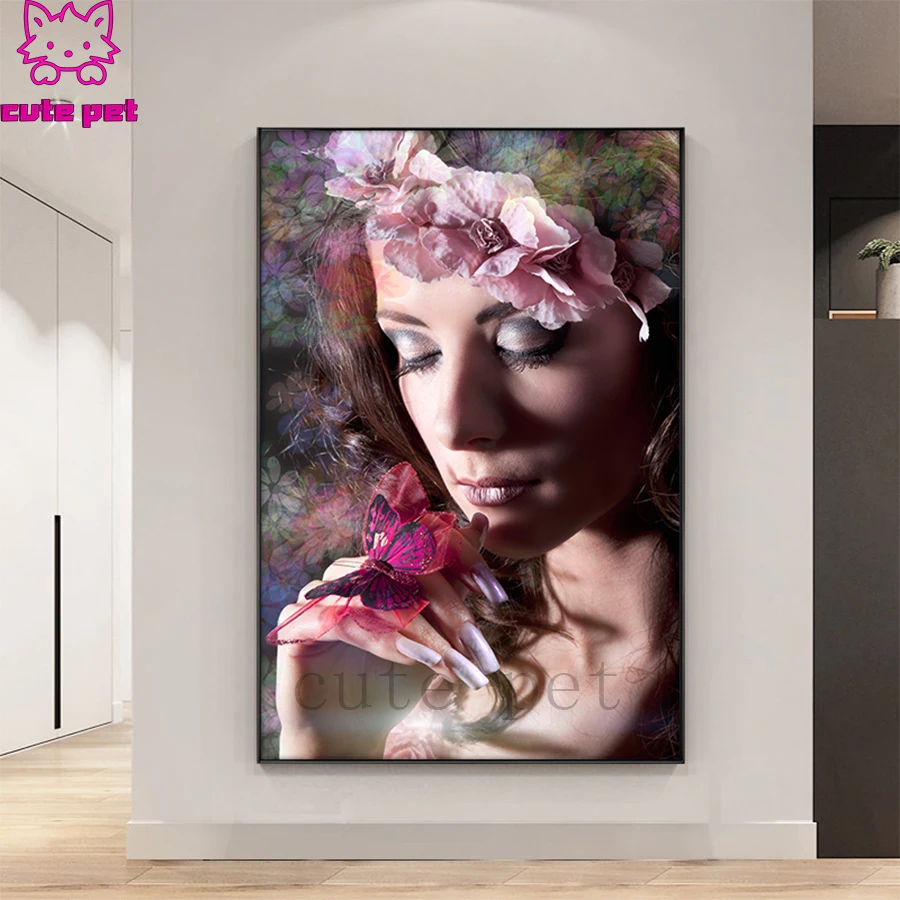 Алмазная мозаика современная модная сексуальная женская полностью квадратная