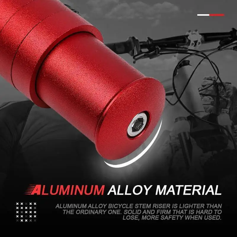 

Bicycle Stem Riser Bike Fork Extension Handlebar Heighten Adjustable Handlebar Riser Aluminium Alloy Bicycle Fork Stem Extender
