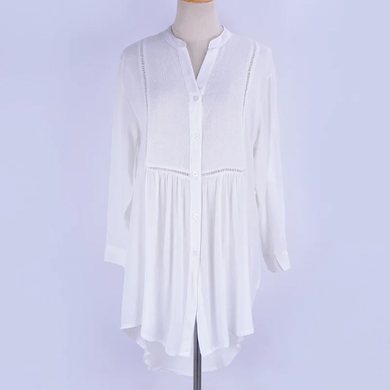 Женское хлопковое пляжное платье саронг белое пляжная одежда накидка купальник