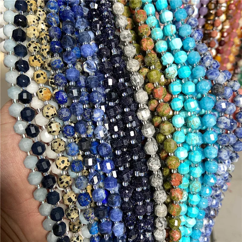

Natural Tiger Eye Stone Beads 8mm Amazonite Rose Quartz Crystal OIive Shape Loose Beads for DIY Jewelry Making Bracelet Necklace