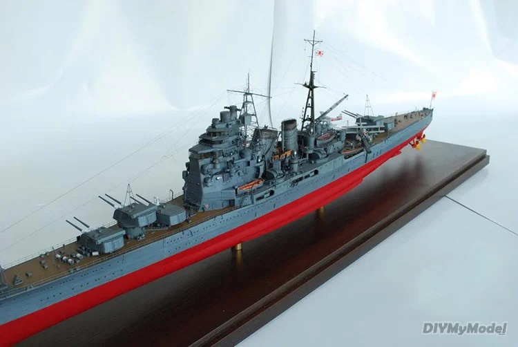 DIYMyModeI-modelo de papel para manualidades, rompecabezas de juguete hecho a mano, de Jap&oacute;n, Kaohsiung, heavy cruiser 1:200-4