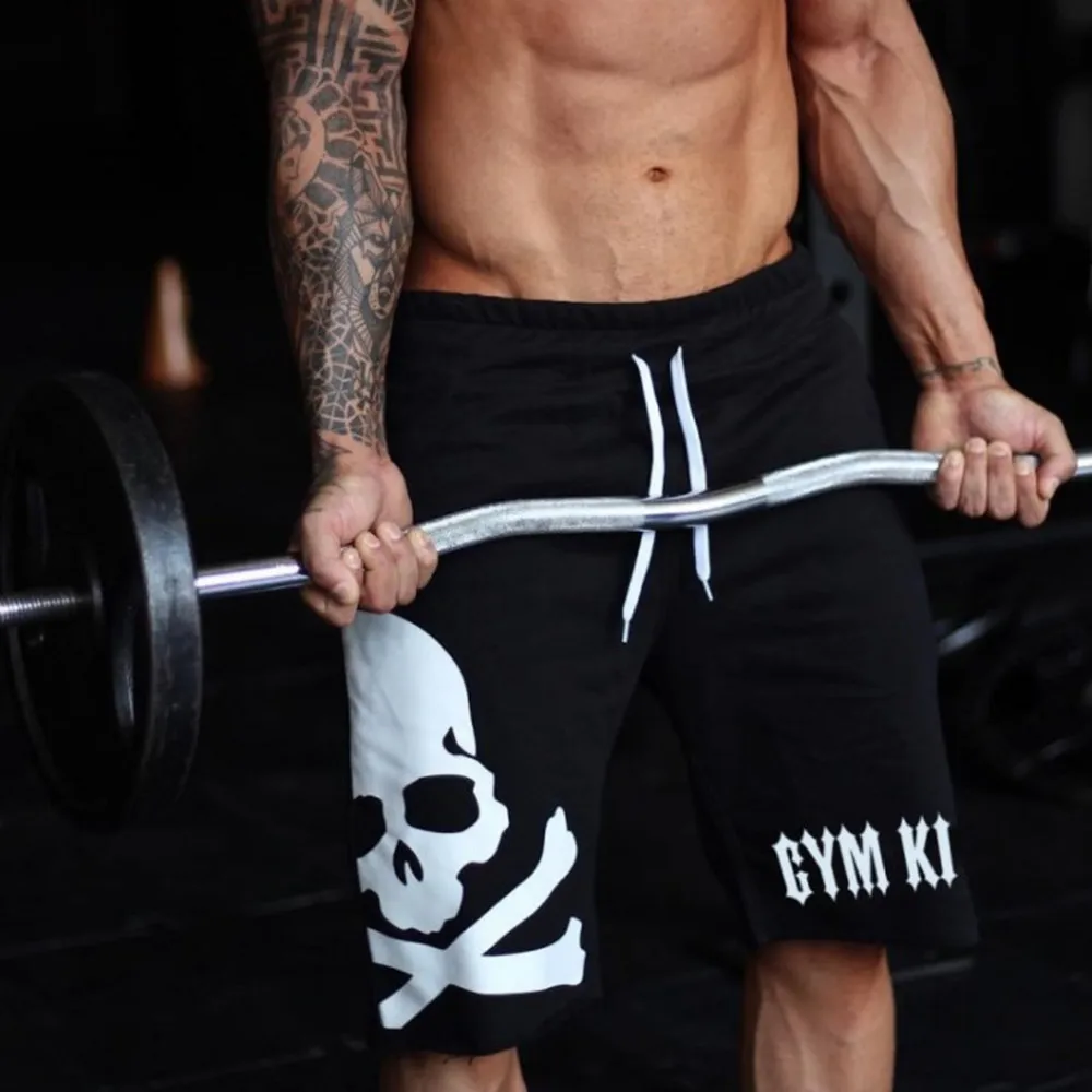 Повседневные Шорты для фитнеса 5 точек мужские модные свободные пляжные дышащие