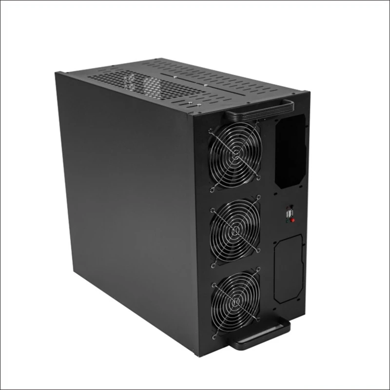 USB Miner чехол 6U ПК серверная стойка Scrypt Asic Bitcoin горная установка открытая рамка 6/8 GPU GTX1060 1080 RX470 480 570 ATX Dual power Bit