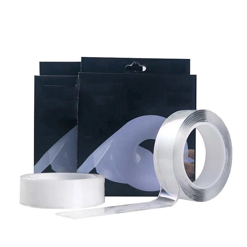 Прозрачная Волшебная нано-лента моющаяся многоразовая Двухсторонняя клейкая