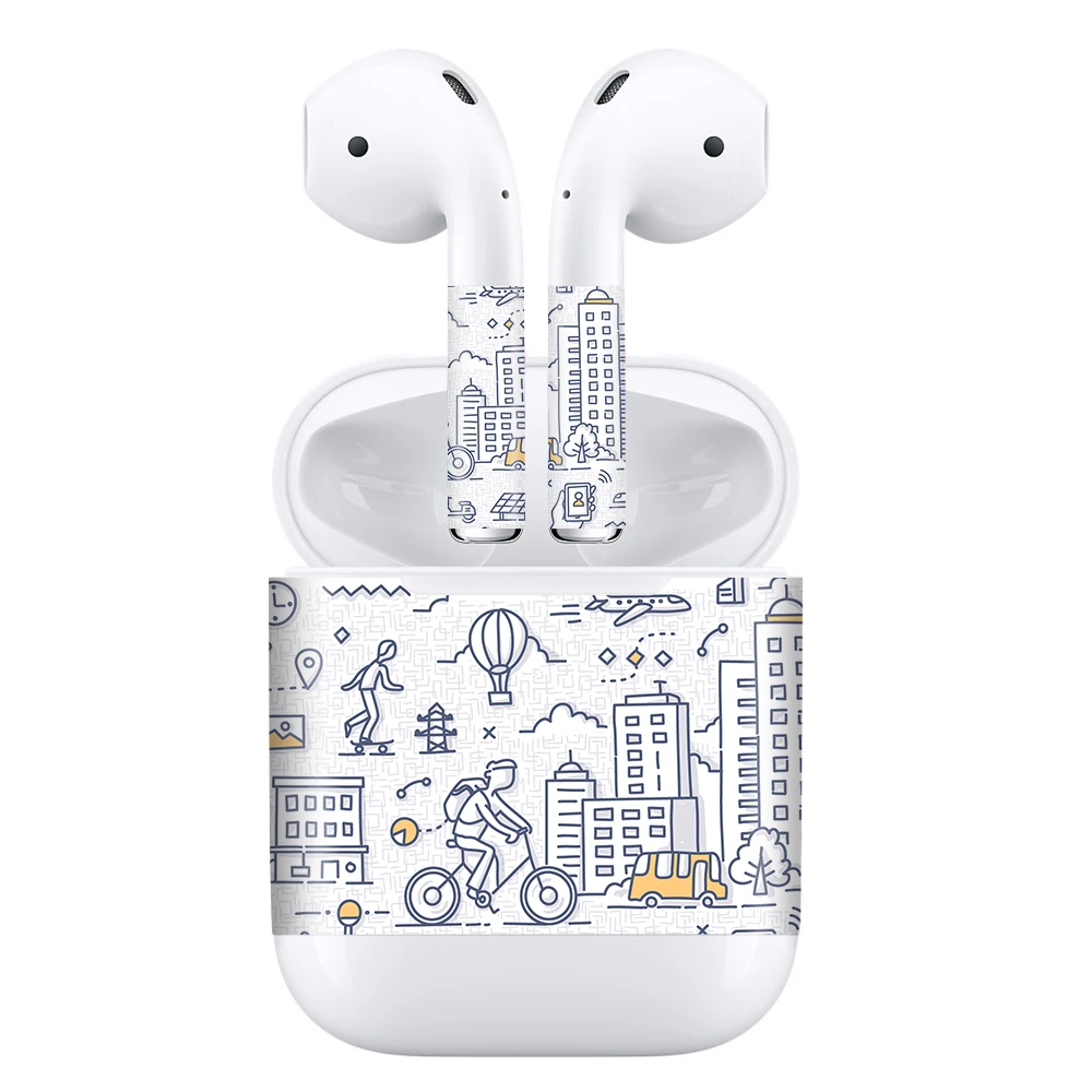 Настраиваемая Премиум виниловая наклейка совместимая с Apple Airpods | Электроника