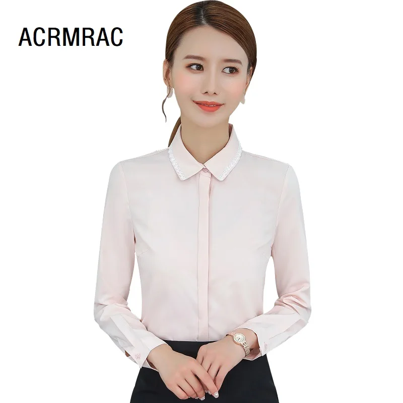 Women shirt Slim autumn   Long sleeve  OL Formal Business Blouses & Shirts Woman 511