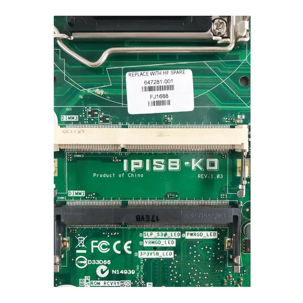 647281 001 для HP Compaq 8200 Elite AIO настольная материнская плата 655876 IPISB KO 100% протестирована