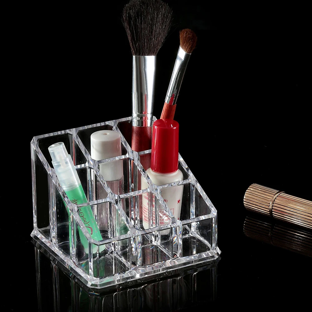 1 шт. акриловый прозрачный органайзер для макияжа коробка хранения губной помады