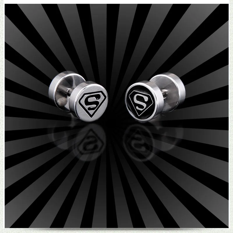 Серьги женские из нержавеющей стали черные серьги подарки для мужчин и женщин