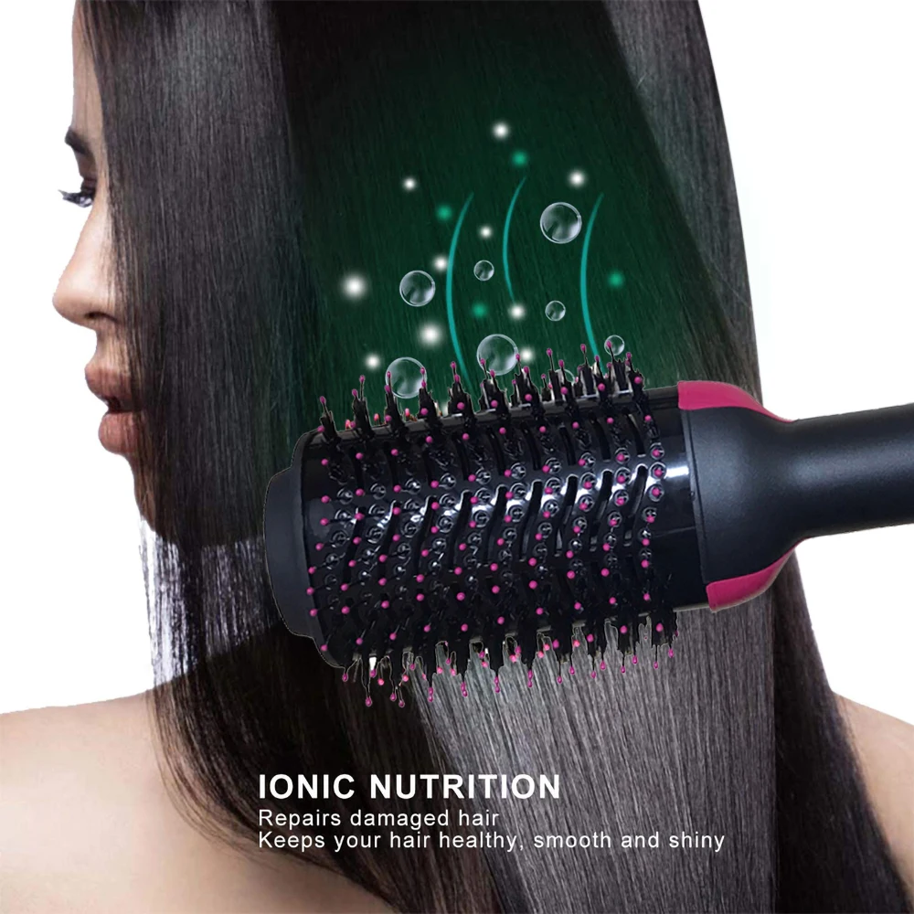 

One Step Hair Dryer Hot Air Brush Hair Straightener Comb Curling Styling Tools Dropshipping 2 in 1