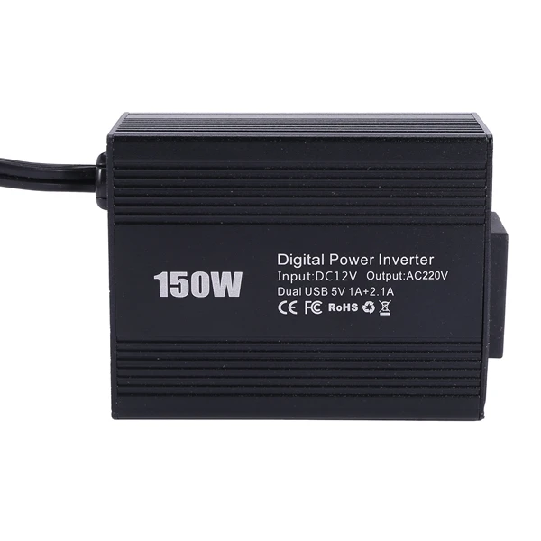 

150W 220V AC Power Inverter USB Car Charger DC 12V to 220V DC 5V USB