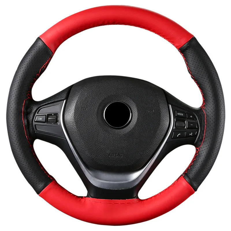 Чехол рулевого колеса автомобиля подходит для Nissan Micra March Pulsar Juke Dualis Qashqai X-Trail Dacia Sandero Logan, duster Lodgy и т. д