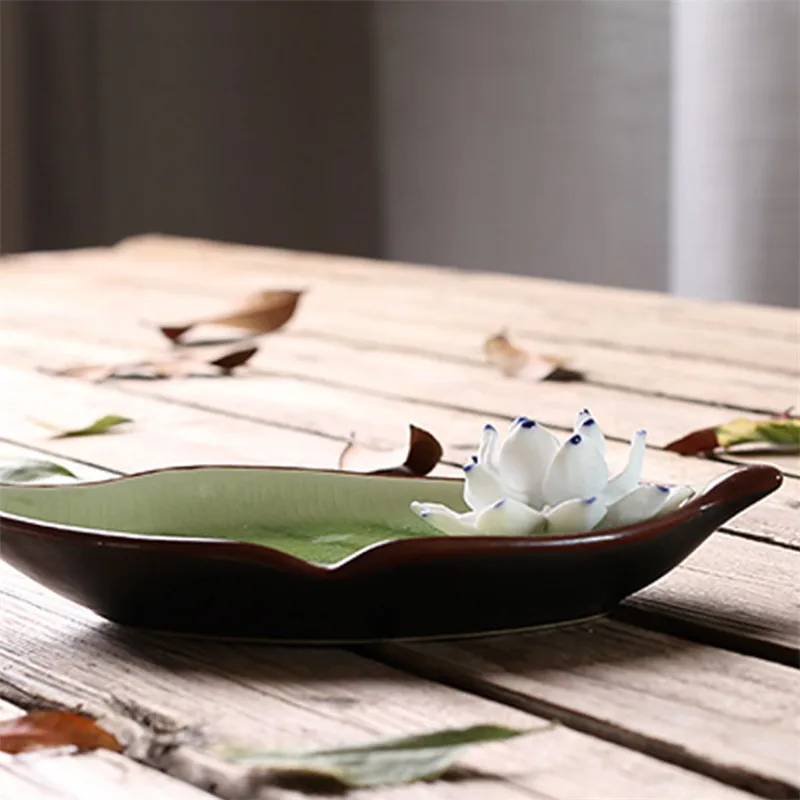 Поднос для ароматерапии ручной работы в виде листа лотоса | Дом и сад