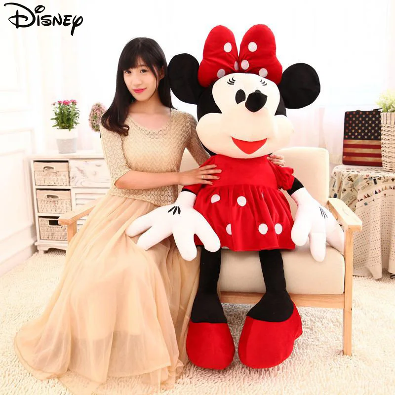 

Disney Mickey Mouse Pleated Skirt Minnie Stuffed Plush Toy Cartoon Princess Cotton Doll Birthday Children Girl New Year Gift