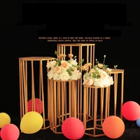wedding party christmas decorations for home backdrop metal iron hexagon cake dessert table stand centerpiece stand decoration